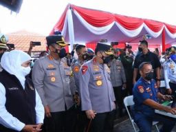 Kapolri Tinjau Kesiapan Posko di Terminal Purabaya Jawa Timur