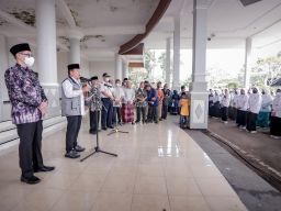 Ratusan Santri Nurul Jadid Difasilitasi Pemkab Jember Kembali Ke Pondok