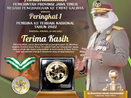 Jawa Timur Kembali Raih Penghargaan Peringkat Pertama Pembina K3 Terbaik Nasional