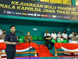 Kejuaraan Bulutangkis Kapolda Jatim Cup 2022 resmi Di Buka Wagub Jatim