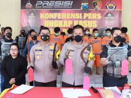 Polresta Sidoarjo Amankan Pelaku Pengeroyokan Antar Perguruan Silat