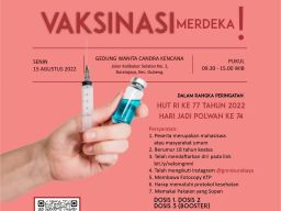 GMNI Surabaya Gandeng Polda Jatim Gelar Vaksinasi, Begini Cara Daftarnya