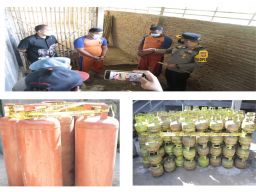 Pengoplosan LPG Bersubsidi, Polres Jombang Amankan Tersangka dan Ratusan Tabung LPG 3 kg
