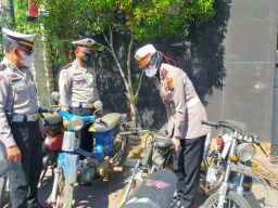 Polres Nganjuk Amankan Ratusan Motor dalam Operasi Jaya Stamba 2022