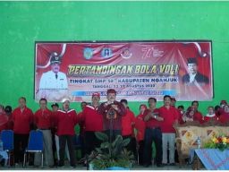 KONI Nganjuk Gelar Open Tournament Bola Voli dan Lomba Lari 5 Km untuk Pelajar.