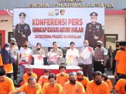 Polres Bangkalan Berhasil Ungkap 29 Kasus Selama Sebulan