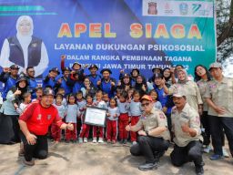 400 Taruna Siaga Bencana (Tagana) Jatim Siap siaga Dalam Menanggulangi Bencana Alam
