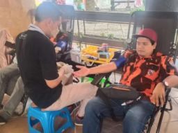 Hadir di Donor Darah PP Jember. Ini Pesan Karimullah DPRD Jatim
