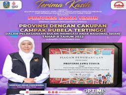 Cakupan Vaksinasi Campak Rubella Provinsi Jawa Timur Tertinggi Di Indonesia