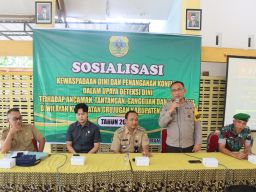 Polres Bondowoso Sosialisasikan Wawasan Kebangsaan kepada Perangkat Desa