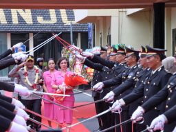 Pisah Sambut Pimpinan Polres Nganjuk, Kapolres Nganjuk Yang baru AKBP Muhammad, S.H., S.I.K., M.Si.,
