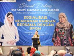 Ketua Dekranasda Jatim Arumi Bachsin Ajak Produsen dan Konsumen Wujudkan Keamanan Pangan