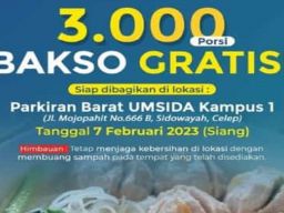 Universitas Muhammadiyah Sidoarjo Siapkan 3000 Bakso Gratis Untuk Peserta Harlah 1 Abad NU