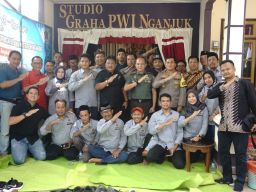 Sambut Hari Pers Nasional 2023, Kapolres Nganjuk : Kita harus Kompak