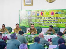 Hadapi Kemarau Panjang, Sekdaprov Minta Seluruh  Pihak Antisipasi Kebakaran Hutan Di Jatim