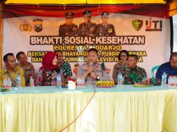 Polresta Sidoarjo Bersama IJTI Gelar Bakti Sosial Kesehatan Cegah Stunting