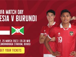 Timnas Indonesia vs Burundi, Tiket Pertandingan Sudah Mulai Dijual
