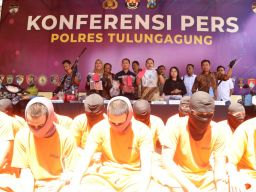 Polres Tulungagung Ungkap 35 Kasus Dalam Waktu 60 Hari, 52 Tersangka Diamankan