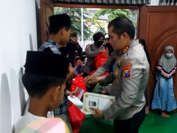 Momentum Ramadan, Kapolres Nganjuk Gelar Doa Bersama dan Santunan Anak Yatim