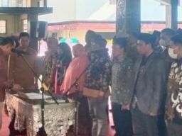 Deklarasi Damai 32 Calon Kepala Desa Di Kabupaten Nganjuk Ciptakan Pilkades Aman, Damai, Dan Tertib