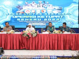 Jelang Mudik Lebaran 1444 H/2023, Polda Jatim Gelar Rakor Bersama Lintas Sektoral