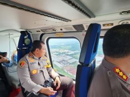 Forkopimda Jatim, Pantau Arus Lalin dari Udara