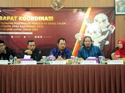 KPU Jatim Gelar Rakor Persiapan Penerimaan Pendaftaran Calon  DPRD Kabupaten/Kota