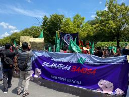 Kantor PWNU Jatim Digeruduk Ratusan Kelompok Nusa Bangsa, Ini Tuntutannya!