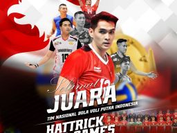 Ada Kontribusi 7 Atlet Asal Jatim, Timnas Voli Putra Sea Games 2023 Raih Hattrick Emas