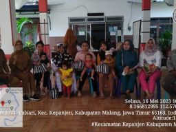 Cegah Stunting, Pemdes Tegalsari Kepanjen Sweeping Imunisasi dan Gelar PMT