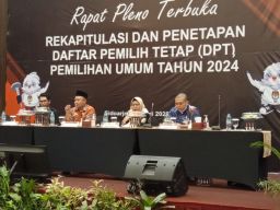 Disaksikan Bawaslu Sidoarjo, KPU Sidoarjo Tetapkan 1.461.642 Pemilih Dan TPS Khusus Pemilu 2024