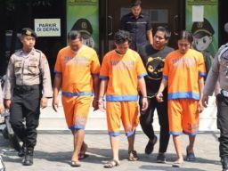 Polresta Sidoarjo Amankan Tiga Tersangka Kasus Pengeroyokan Gunakan Sajam