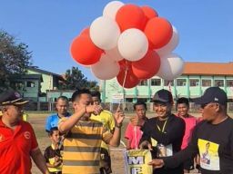 Ketua DPD Partai Golkar Surabaya, Buka Turnamen Sepak Bola Medokan Ayu Cup