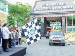 Sekda Lamongan Tanamkan Nilai Falsafah Kirab Pataka Jer Basuki Mawa Beya