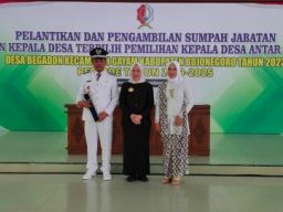 Bupati Bojonegoro Lantik Kades PAW Desa Begadon Gayam