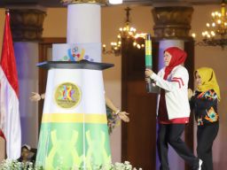 Dalam Obor Api Porprov VIII, Semangat Patriotisme Tertanam di Jiwa Para Atlet Jatim