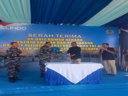Pelindo regional 3 Serahkan Bantuan 30 Rumah Negara Guna Dukung Tugas Dan Fungsi TNI AL