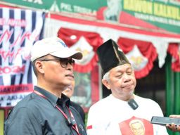 Sosialisasi Ganjar-Mahfud, SIBER Ajak Pengunjung Taman Bungkul Makan Sepuasnya Rawon Kalkulator