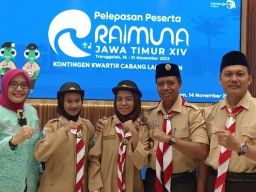 32 Kontingen Pramuka Penegak Lamongan Ramaikan Raida XIV di Trenggalek