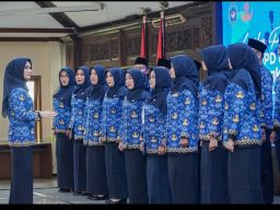 Momen HUT KORPRI, Bupati Yuhronur Gandeng Kepala Pertanahan Lahirkan Mars Lamongan