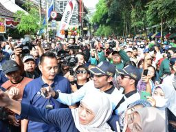 Ribuan Masyarakat Antusias Ikuti Jalan Sehat dan Pasar Murah di Bakorwil Malang