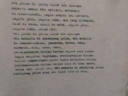 "Jejak Seorang Sahabat" Puisi Wiji Thukul yang Ditulis Saat Berusia 21 Tahun