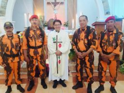 Anggota Pemuda Pancasila Kabupaten Malang Bantu Amankan Nataru