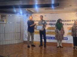 Satkor Koarmada II Raih Peringkat Pertama Penghargaan Pelayanan KPPN 1 Surabaya