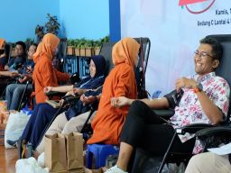 Peringati Bulan K3 Nasional, Pelindo Reg 3 Gelar Donor Darah