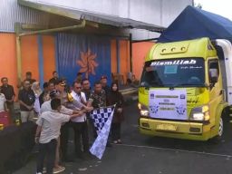 PJ Bupati Bondowoso Lepas Distribusi Logistik Pemilu 2024