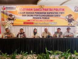 Bawaslu Bondowoso Gelar Pelatihan Saksi Partai Politik