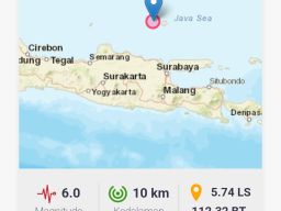 Gempa 6.0 di Perairan Tuban, Guncangan Terasa Hingga Sidoarjo