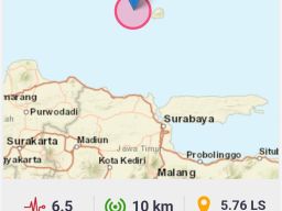Bumi di Sidoarjo 2 Menit 'Digoyang' Gempa Tuban