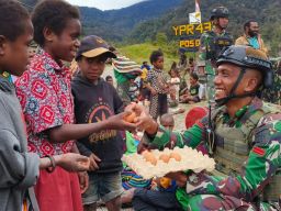 Dipenghujung Masa Tugas, Satgas Yonif 433/JS Gelar Baksos Untuk Masyarakat Nduga Papua
